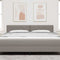 vidaXL Fabric Headboard Geometric with Headboard Taupe 180 cm Fabric