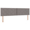 vidaXL Fabric Headboard Geometric with Headboard Taupe 180 cm Fabric