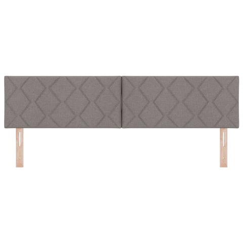vidaXL Fabric Headboard Geometric with Headboard Taupe 180 cm Fabric