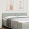 vidaXL Headboard Wall-mounted Geometric Light grey 180 cm Velvet