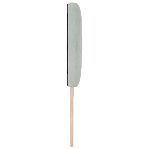 vidaXL Headboard Wall-mounted Geometric Light grey 180 cm Velvet