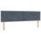 vidaXL Headboard Wall-mounted Geometric Manual Dark grey 180 cm Velvet