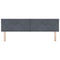 vidaXL Headboard Wall-mounted Geometric Manual Dark grey 180 cm Velvet