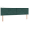 vidaXL Headboard Wall-mounted Geometric Dark green 180 cm Velvet