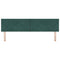 vidaXL Headboard Wall-mounted Geometric Dark green 180 cm Velvet