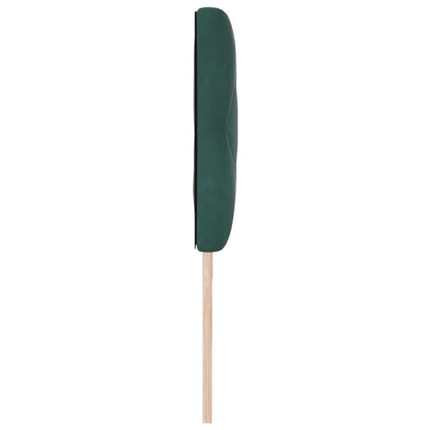 vidaXL Headboard Wall-mounted Geometric Dark green 180 cm Velvet