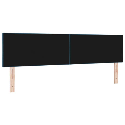 vidaXL Headboard Wall-mounted Geometric Manual Dark blue 180 cm Velvet