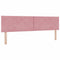 vidaXL Headboard Wall-mounted Geometric Manual Pink 180 cm Velvet