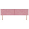 vidaXL Headboard Wall-mounted Geometric Manual Pink 180 cm Velvet