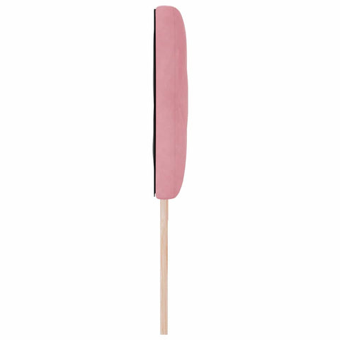 vidaXL Headboard Wall-mounted Geometric Manual Pink 180 cm Velvet