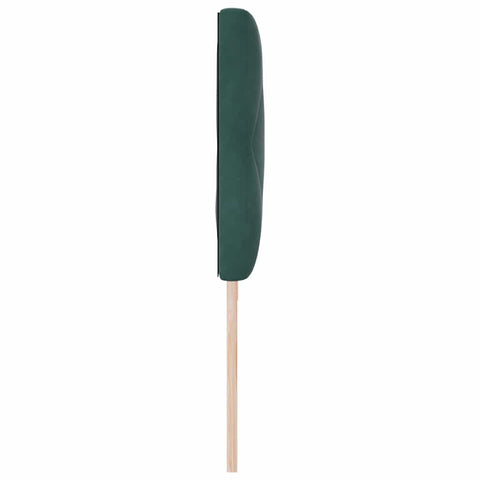 vidaXL Headboard Wall-mounted Geometric Dark green 200 cm Velvet