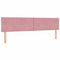 vidaXL Headboard Wall-mounted Geometric Manual Pink 200 cm Velvet