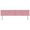 vidaXL Headboard Wall-mounted Geometric Manual Pink 200 cm Velvet