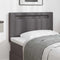 vidaXL Headboard Wall-mounted with Headboard Manual Grey 90 cm PVC