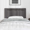 vidaXL Headboard Wall-mounted with Headboard Manual Grey 90 cm PVC