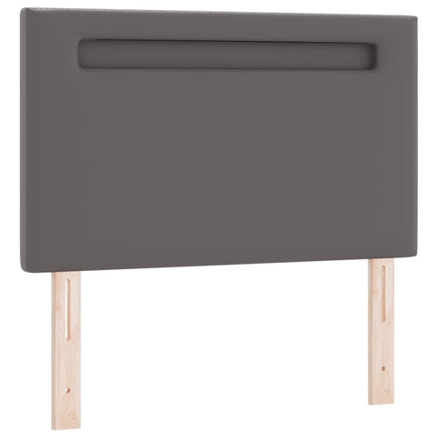 vidaXL Headboard Wall-mounted with Headboard Manual Grey 90 cm PVC