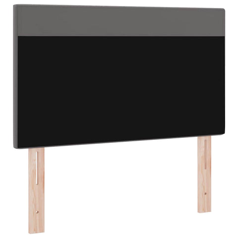 vidaXL Headboard Wall-mounted with Headboard Manual Grey 90 cm PVC