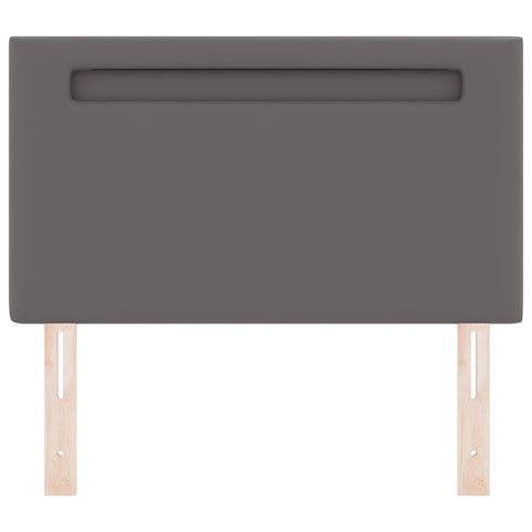 vidaXL Headboard Wall-mounted with Headboard Manual Grey 90 cm PVC
