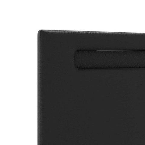 vidaXL Headboard Wall-mounted with Headboard Manual Black 100 cm PVC