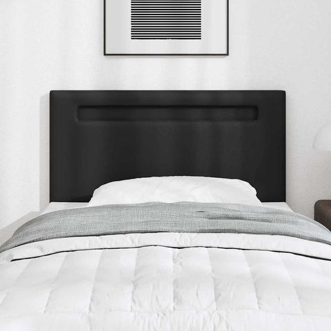 vidaXL Headboard Wall-mounted with Headboard Manual Black 100 cm PVC