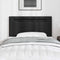 vidaXL Headboard Wall-mounted with Headboard Manual Black 100 cm PVC