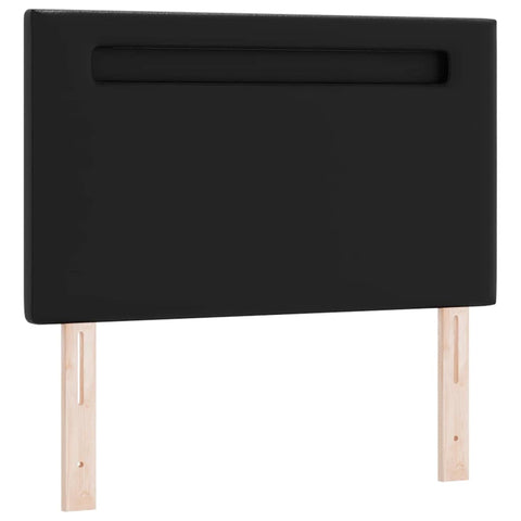 vidaXL Headboard Wall-mounted with Headboard Manual Black 100 cm PVC