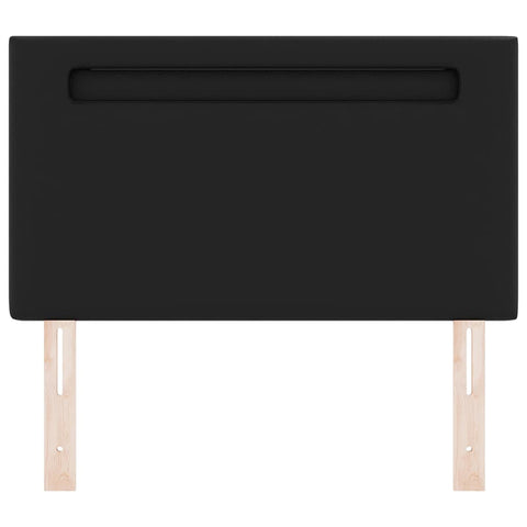 vidaXL Headboard Wall-mounted with Headboard Manual Black 100 cm PVC