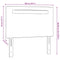 vidaXL Headboard Wall-mounted with Headboard Manual Black 100 cm PVC