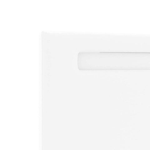 vidaXL Headboard Wall-mounted with Headboard Manual White 100 cm PVC