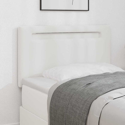vidaXL Headboard Wall-mounted with Headboard Manual White 100 cm PVC