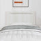 vidaXL Headboard Wall-mounted with Headboard Manual White 100 cm PVC