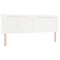vidaXL Headboard Wall-mounted with Headboard Manual White 180 cm PVC