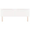 vidaXL Headboard Wall-mounted with Headboard Manual White 180 cm PVC