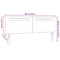 vidaXL Headboard Wall-mounted with Headboard Manual White 180 cm PVC