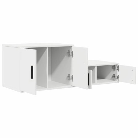 vidaXL Storage Cabinet White 127 x 41 x 40 cm Engineered wood