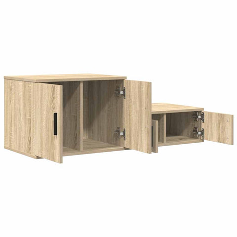 vidaXL Storage Cabinet Sonoma oak 127 x 41 x 40 cm Engineered wood