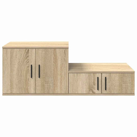 vidaXL Storage Cabinet Sonoma oak 127 x 41 x 40 cm Engineered wood