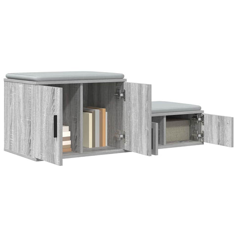 vidaXL Storage Cabinet Grey sonoma 127 x 41 x 40 cm Engineered wood