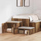 vidaXL Storage Cabinet Old wood 127 x 41 x 40 cm Engineered wood