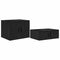 vidaXL Storage Cabinet Black oak 118 x 41 x 40 cm Engineered wood
