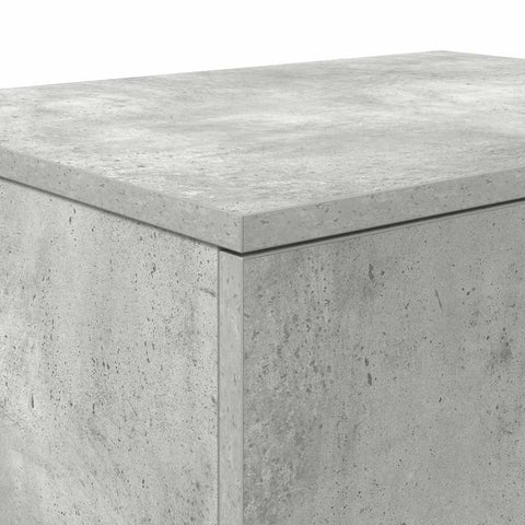 vidaXL Storage Cabinet Concrete grey 118 x 41 x 40 cm Engineered wood