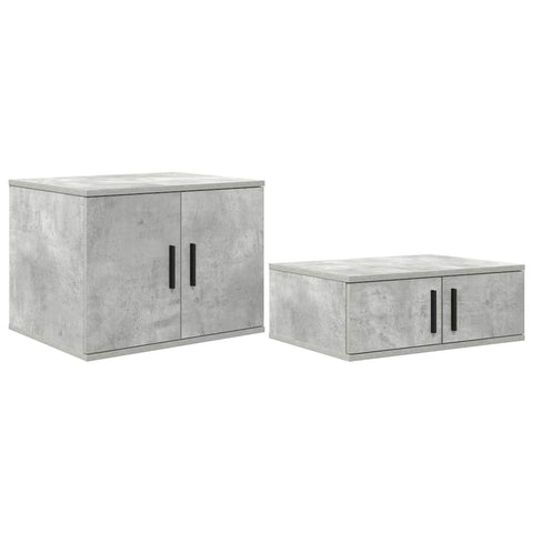 vidaXL Storage Cabinet Concrete grey 118 x 41 x 40 cm Engineered wood