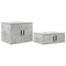 vidaXL Storage Cabinet Concrete grey 118 x 41 x 40 cm Engineered wood