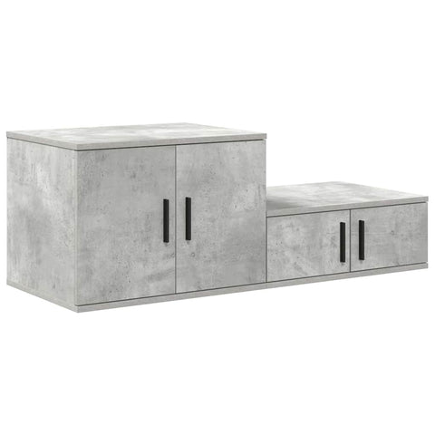 vidaXL Storage Cabinet Concrete grey 118 x 41 x 40 cm Engineered wood
