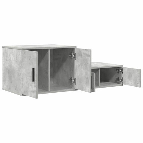 vidaXL Storage Cabinet Concrete grey 118 x 41 x 40 cm Engineered wood
