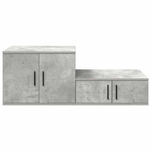 vidaXL Storage Cabinet Concrete grey 118 x 41 x 40 cm Engineered wood