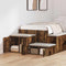 vidaXL Storage Cabinet Smoked oak 118 x 41 x 40 cm Engineered wood
