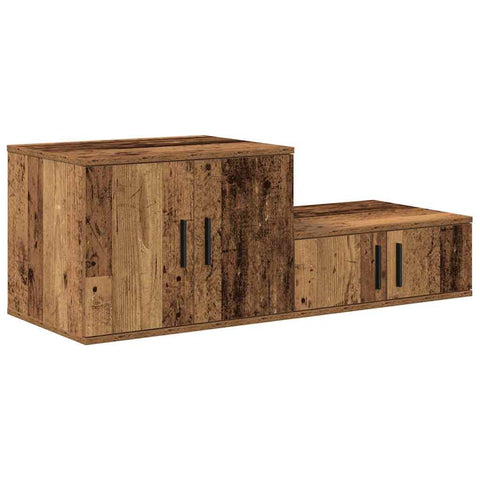 vidaXL Storage Cabinet Old wood 118 x 41 x 40 cm Engineered wood