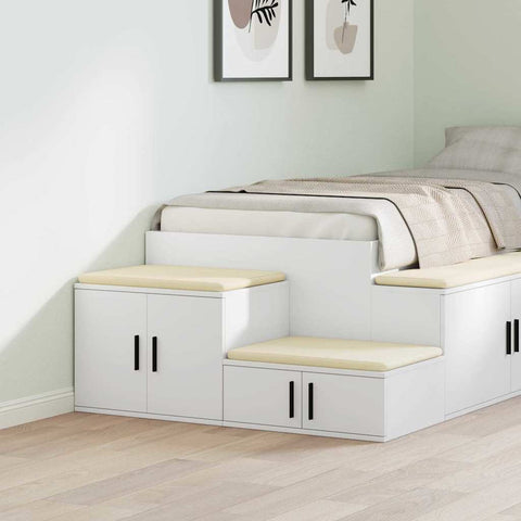 vidaXL Storage Cabinet White 108 x 41 x 40 cm Engineered wood