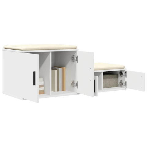 vidaXL Storage Cabinet White 103 x 41 x 40 cm Engineered wood